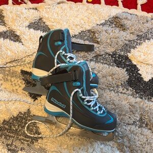 Blue Kids Ice Skates